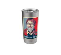 Friday Night Dinner Jim Propaganda Icon Hello All UK Comedy Stainless Steel Insulated Tumbler