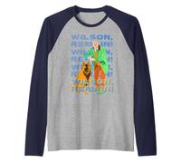 Friday Night Dinner Jim Wilson Pop Art Remain LOL Dog Lover Raglan Baseball Tee