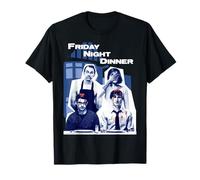 Friday Night Dinner Martin Family Time Collage Pop Art Retro T-Shirt