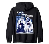Friday Night Dinner Martin Family Time Collage Pop Art Retro Zip Hoodie