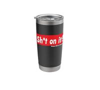 Friday Night Dinner Martin Meme S-t On It Logo Parody Joke Stainless Steel Insulated Tumbler