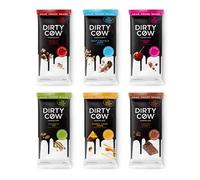 Friday Night Feast | Six Bars of Dirty Cow Chocolate |Dairy Free Plant Based and Vegan |Contains: Netflix And Chill, Snap Crackle Shop, Honey Come Home, Chunky Dunky, Cherry Pop, Pistachi Yo!
