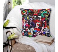 Friday Night Funkin Characters Fnf Game Square Pillowcase Pillow Cover Polyester Cushion Decor Comfort Throw Pillow for Home Car
