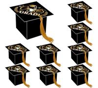 FRIDAY NIGHT Graduation Candy Boxes 36pcs Class of 2026 Graduation Cap Gift Boxes with Gold Tassel Graduate Decoration Box for Ceremony Party Treat Chocolate Box