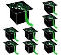 FRIDAY NIGHT Graduation Candy Boxes 36pcs Class of 2026 Graduation Cap Gift Boxes with Green Tassel Graduate Decoration Box for Ceremony Party Treat Chocolate Box