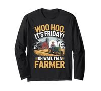 Friday Oh Wait Agriculture Farm Rancher Farming Farmer Long Sleeve T-Shirt