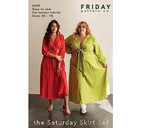 Friday Pattern Company Saturday Skirt Set Pattern, Multi