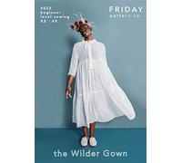 Friday Pattern Company Wilder Gown Pattern, Navy
