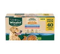 WINALOT Friday Suppers Mixed Variety Fish in Gravy Wet Dog Food Pouches 40x100g