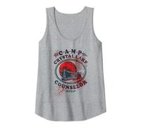 Friday The 13th Camp Counselor Victim Tank Top, Women, Heather Grey, Small