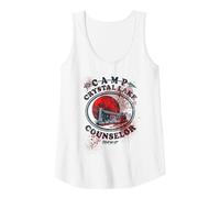 Friday The 13th Camp Counselor Victim Tank Top, Women, White, X-Large