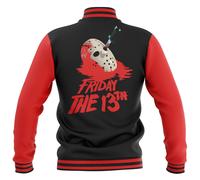 Friday the 13th Final Chapter Varsity Jacket - Black/Red - S