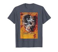 Friday The 13th Jason Goes to Hell T-Shirt, Men, Heather Blue, X-Large
