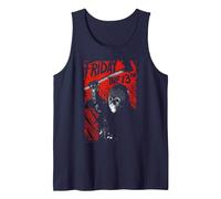Friday The 13th Jason Lives Tank Top, Men, Navy Blue, XX-Large