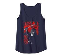 Friday The 13th Jason Lives Tank Top, Women, Navy Blue, XX-Large