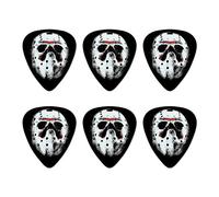 Friday the 13th Jason Mask Novelty Guitar Picks Medium Gauge - Set of 6