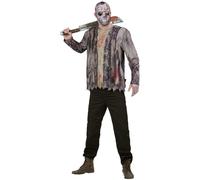 Smiffys Friday the 13th Jason Voorhees Costume for Adults, Jacket with Inserted Top and Hockey Mask, Officially Licensed, Perfect for Groups, Students, Stag and Hen Nights, and Halloween Parties
