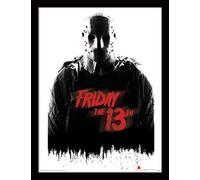 Friday the 13th "Jason Voorhees Framed Print, Multi-Colour, 30 x 40 cm