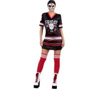 Official Friday the 13th Jason Voorhees Ladies Halloween Fancy Dress Costume