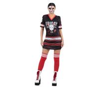 Official Friday the 13th Jason Voorhees Ladies Halloween Fancy Dress Costume