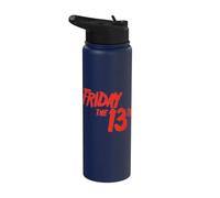 Friday the 13th Logo Stainless Steel Insulated Water Bottle