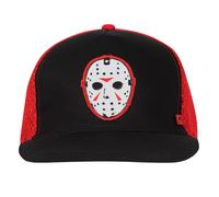 Friday the 13th Men's Jason Voorhees Mask Cap in Red Friday the 13th Red One Size