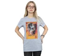 Friday the 13th Women's Jason Goes To Hell Cotton Boyfriend T-Shirt in Grey | Size: XL Friday the 13th Grey XL
