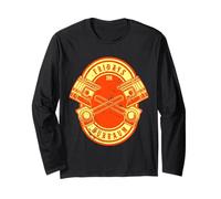 Fridays for Hubraum Engine Pistons Tuning Car Power Quote Long Sleeve T-Shirt