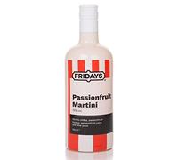 Fridays Passionfruit Martini Pre-Mixed Cocktail - Ready To Drink Cocktail With Vanilla Vodka & Passion Fruit Liqueur - 70cl 15% ABV Passionfruit Martini Mix - Perfect Party Drink For All Occasions