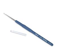 Fridda's Wollhaus Tulip Etimo Steel Crochet Hook with Padded Handle Fillet Crochet in 8 Sizes (Blue, 1.0)