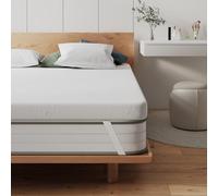 Frideko 4FT6 Double Memory Foam Mattress Topper, 4.33 Inch Mattress Topper Double Bed With High-Density Foam, Washable & Removable Zipped Cover, Pain Relief, White