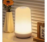 FRIDEKO HOME Rechargeable Night Light RGB Touch Lamps Bedside Dimmable Cordless Table Lamp with Warm White Lights for Kids and Baby Mood Lighting for Bedroom,Living Room,Camping