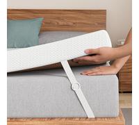 FRIDEKO Memory Foam Mattress Topper Double Bed - Bamboo Cooling Mattress Topper - for Back Pain Relief Pressure Relief - Hypoallergenic Washable & Removable Zipped Cover Size : 135 x 190 x 7 cm