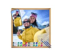 frides Custom Paint by Numbers Kit for Adults, Personalized Paint by Numbers for Beginner, DIY Home Wall Decor Special Handmade Gifts for Birthday, Couples or Pet(40x60cm)