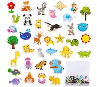 Fridge Accessories for Kids, 36Pcs Cartoon Animals Zoo Fridge Accessories, Cute Animal Whiteboard Accessories for Toddlers Kids Early Development Preschool Learning, for 14+ Years Old