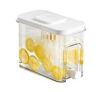 Fridge Beverage Dispenser, Hot Drinks Dispenser - Tea Container with Spigot | Drinks Dispenser Container for Drinks in the Fridge with Kitchen Counter with Pe Flavor