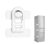 Fridge Child Lock - Freezer Door Safety, Refrigerator Latches | Oven Proofing Home Security Cabinet Cupboard Adhesive Protector Protection Kitchen Appliance Universal Straps