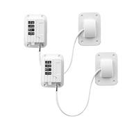 Fridge Code Lock Child Safety Locks Cabinet Window Cable Lock Restrictors with Password, Mounting Screws Adhesives Included, Self Adhesive Childproof Security Lock for Doors Drawers Freezers, 2 PCS
