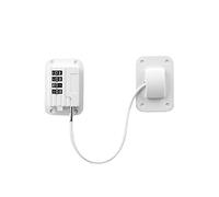 Fridge Code Lock Child Safety Locks Cabinet Window Cable Lock Restrictors with Password, Mounting Screws Adhesives Included, Self Adhesive Childproof Security Lock for Doors Drawers Freezers, 1 PC