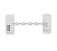 Fridge Combination Lock- 7.6x3.2cm Password Security Device, Adhesive Refrigerator Safety Lock, Adjustable 20cm Chain Child Proof Lock| ABS Stainless Steel Protection lockFor Home Kitchen F