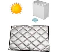 Fridge Cover Freezer Insulation Sun Shield For Outdoor Refrigerator Protector Sunshade Protector(Blue,165x80cm/65.0x31.5in)(Silver,100x70cm/39.4x27.6in)