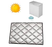 Fridge Cover Freezer Insulation Sun Shield For Outdoor Refrigerator Protector Sunshade(Silver,190x85cm/74.8x33.5in)