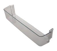 Fridge Door Bottom Plastic Bottle Shelf - Clear - Compatible with Teknix FF1855W Refrigerator - Replacement Lower Door Rack