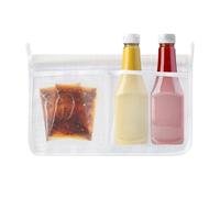 Fridge Door Storage Bag - Hangable Breathable,Fridge Door Organizer Basket,for Sauce Packets Snack Tea Pack Garage Dorm Busy Parent Elderly Home Cooks