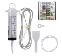 Fridge Drain Cleaning Tool Set | Reusable Refrigerator Dredge Tool Cleaning Kit | Fridge Cleaner Scrub Brush Drain Pipe for Refrigerator Clog Plumbing, Fridge Drain Dredging Remover Tool