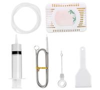 Fridge Drain Hole Cleaning Tool 6Pcs Fridge Cleaner Frozen Refrigerator Dredge Tool 59 Inch Long Flexible Drain Pipe Cleaning Brush Deodorizer Box Freezer Cleaning Kit, Fridge Drain Hole Unblocker