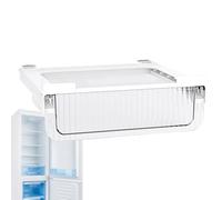 Fridge Drawer Organizer - Stackable Fridge Storage Bins, Clear Pull-out Holder, Kitchen Container Under Shelf | Modern Design Organizer Bins with Capacity for Fruits, Vegetables, Eggs