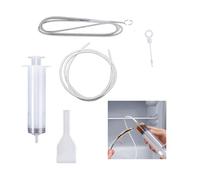 Fridge Dredger and Cleaning Set,Fridge Drain Hole Cleaning Tool,Fridge Emptying Dredger and Cleaning Set,Refrigerator Hole Blockage Unblocker Kit,Reusable Pipe Blocked Dredging Cleaner,Sink Unclogger