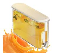 Fridge Drink Dispenser - 37.5cm Fridge Drink Container, Bottom Tap Convenience | ABS PP Leakproof Lemonade Stand, Juice Jug with Lid, Drink Bucket for Daily Use of Lemonade