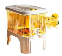 Fridge Drink Dispenser - 3L/5L Container with Filter for Cold Water, Fruit Juice, Fruit Drinks and Tea, with Household Tap | Ideal Use: Parties and Daily Use, Drink Management in the Fridge